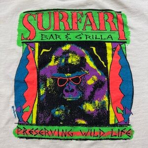 Vintage Crazy Shirt Hawaii Surf Wildlife Monkey Bar T Shirt